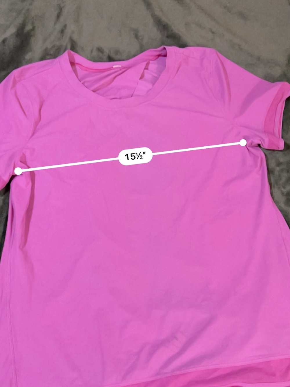 Lululemon Magenta Pink Mesh Trim Open Back Short Sleeve Run Top – Size 6 - Picture 4 of 13